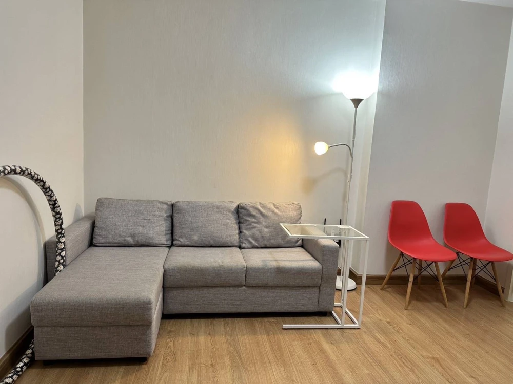 For rent!! Condo Supalai City Resort Bearing Station, 3rd floor, Building A, beautiful room, fully furnished, bring your bags and move in!!