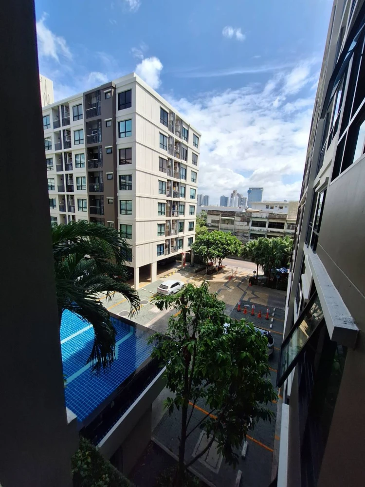 For rent!! Condo Supalai City Resort Bearing Station, 4th floor, fully furnished, ready to move in, don't miss it!!