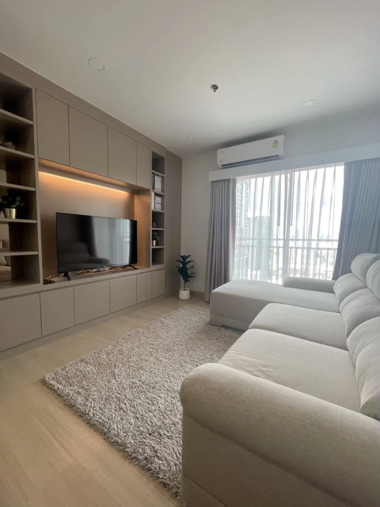 Condo for rent, Supalai Park Talat Phlu, high floor unit, ready to move in, fully furnished. Book now!