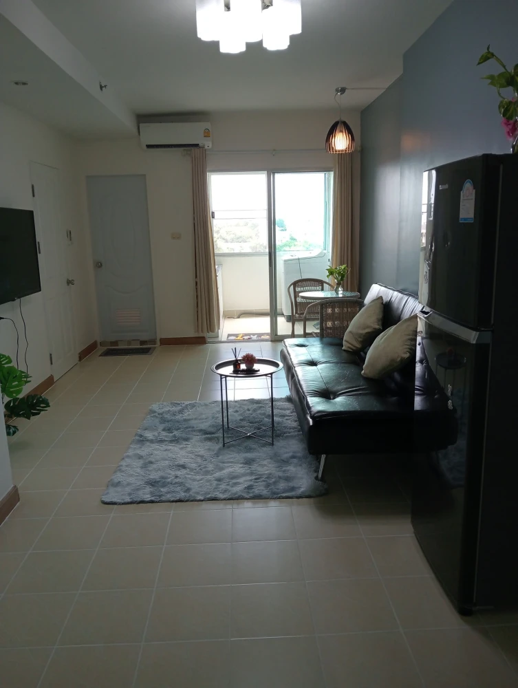 Condo for rent, Supalai Park Srinakarin, spacious room, comfortable, separate room, has a balcony, good like this, hurry and book now before the room