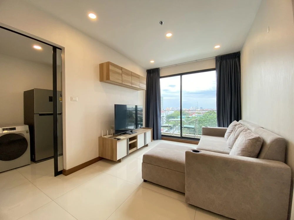 Condo for rent, Supalai Premier Charoen Nakhon, corner room, 2 bedrooms, ready to move in, good location, easy to travel, hurry and book now!