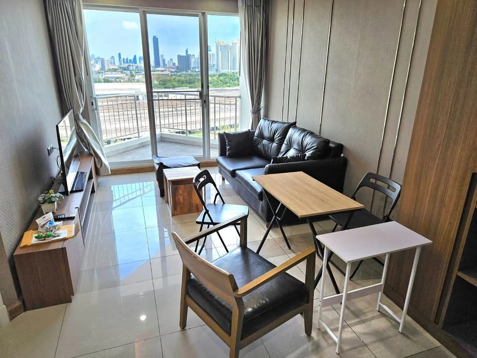 For rent!! Condo Supalai Wellington, 10th floor, good built-in furniture, ready to move in, hurry and book now!!