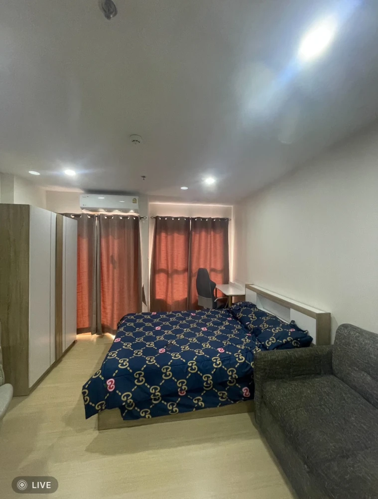 For rent!! Condo Supalai Veranda Ramkhamhaeng, 9th floor, Building A, beautiful room, fully furnished, ready to move in, don't miss it!!