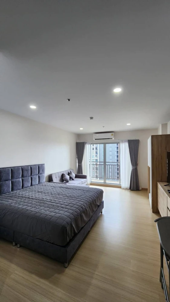 Condo for rent, Supalai Veranda, Phasi Charoen Station, east side, empty room, long balcony, reserve first, get in first.