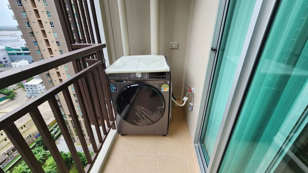 Condo for rent, Supalai Veranda, Phasi Charoen Station, east side, empty room, long balcony, reserve first, get in first.
