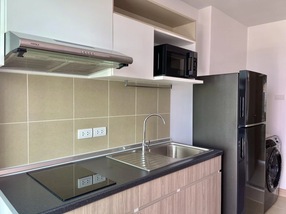 For rent!! Condo Supalai Veranda Sukhumvit 117, 24th floor, very beautiful room, well-built decoration, don't miss it!!