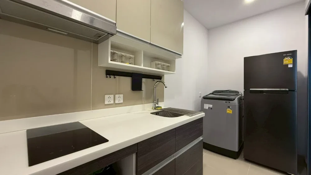 For rent!! Condo Supalai Lite Tha Phra - Wongwian Yai, 19th floor, beautiful room, convenient transportation, ready to move in, don't miss it!!