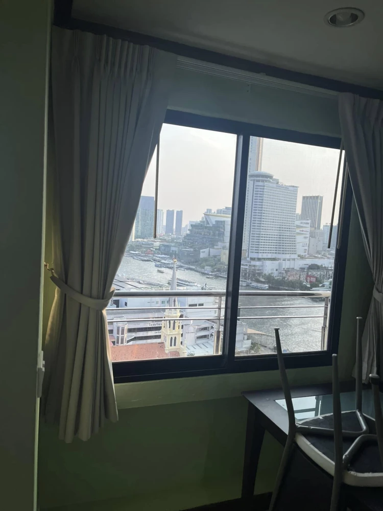 Condo for rent, Si Phraya Riverview, ready to move in, 21st floor, view of the Icon Siam river, hurry and reserve now.