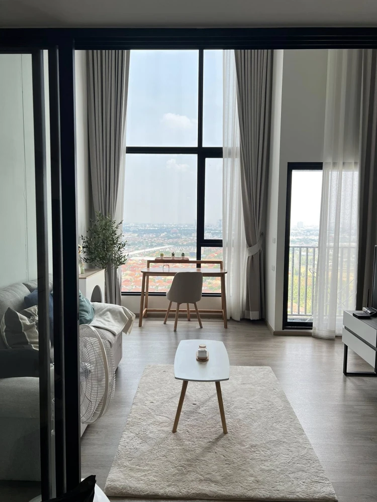 For rent: Condo Origin Plug & Play Nonthaburi Station, 19th floor, high floor layout, this room is the best, book now.