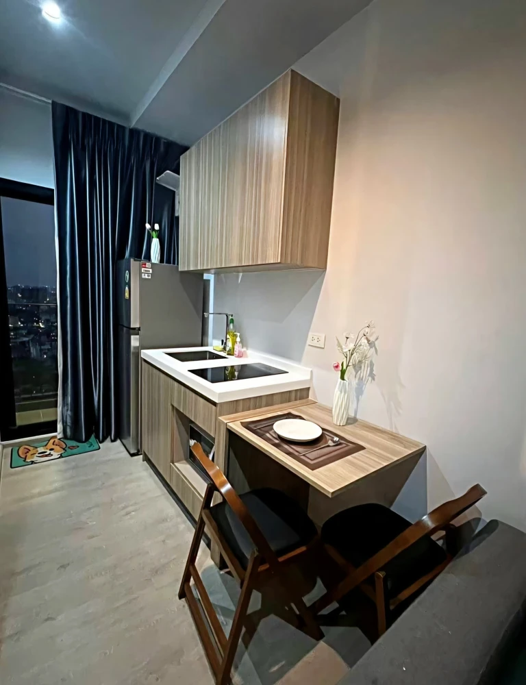 For rent!! Condo Altitude Unicorn Sathorn - Tha Phra, 27th floor, corner room, beautiful room, good location, complete facilities in one place!!