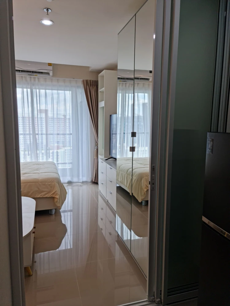 Condo for rent, Assakarn Place Srinakarin, 35th floor, city view, high floor, beautiful view, ready to move in. Book now!!