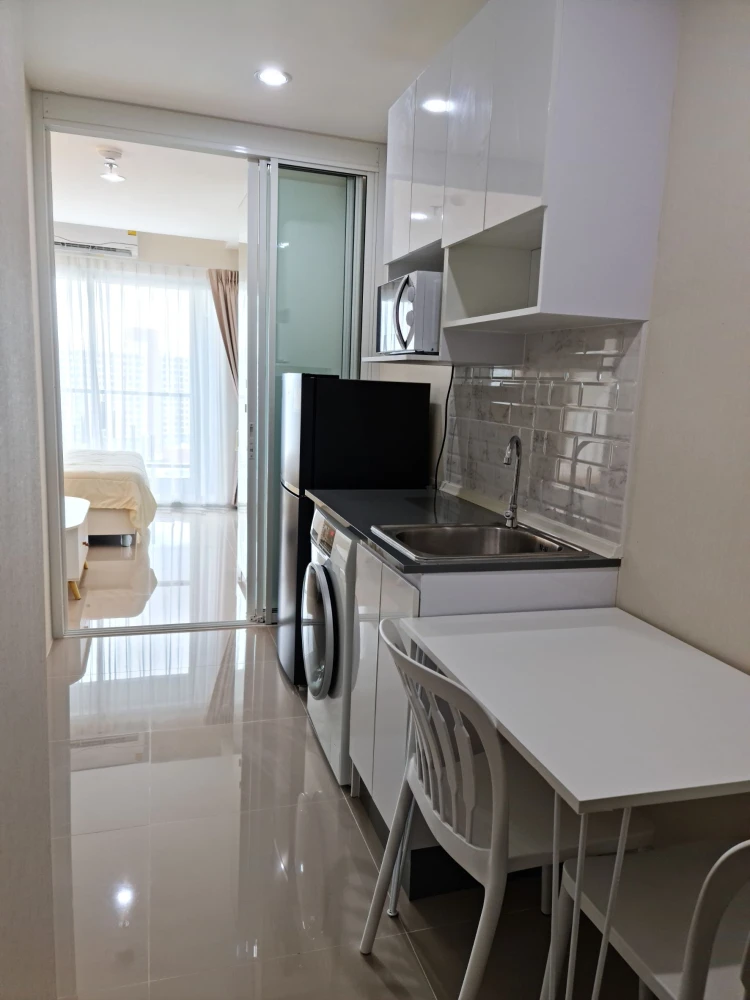 Condo for rent, Assakarn Place Srinakarin, 35th floor, city view, high floor, beautiful view, ready to move in. Book now!!