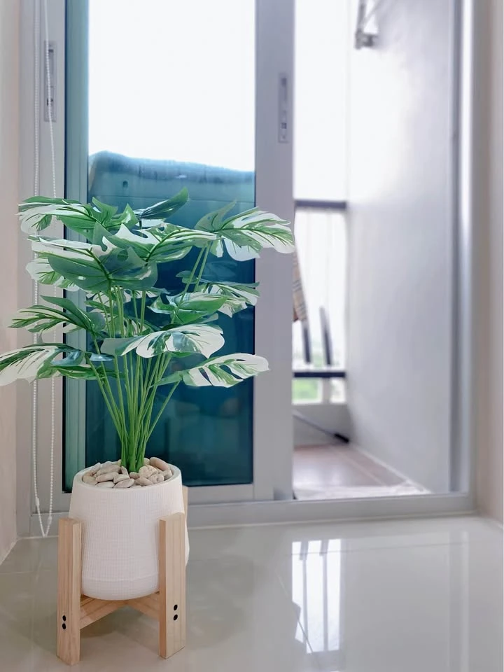 Condo for rent: Asakan Place Srinakarin, decorated in a cozy comfort style, focusing on practical furniture that doesn't weigh down the space. The roo