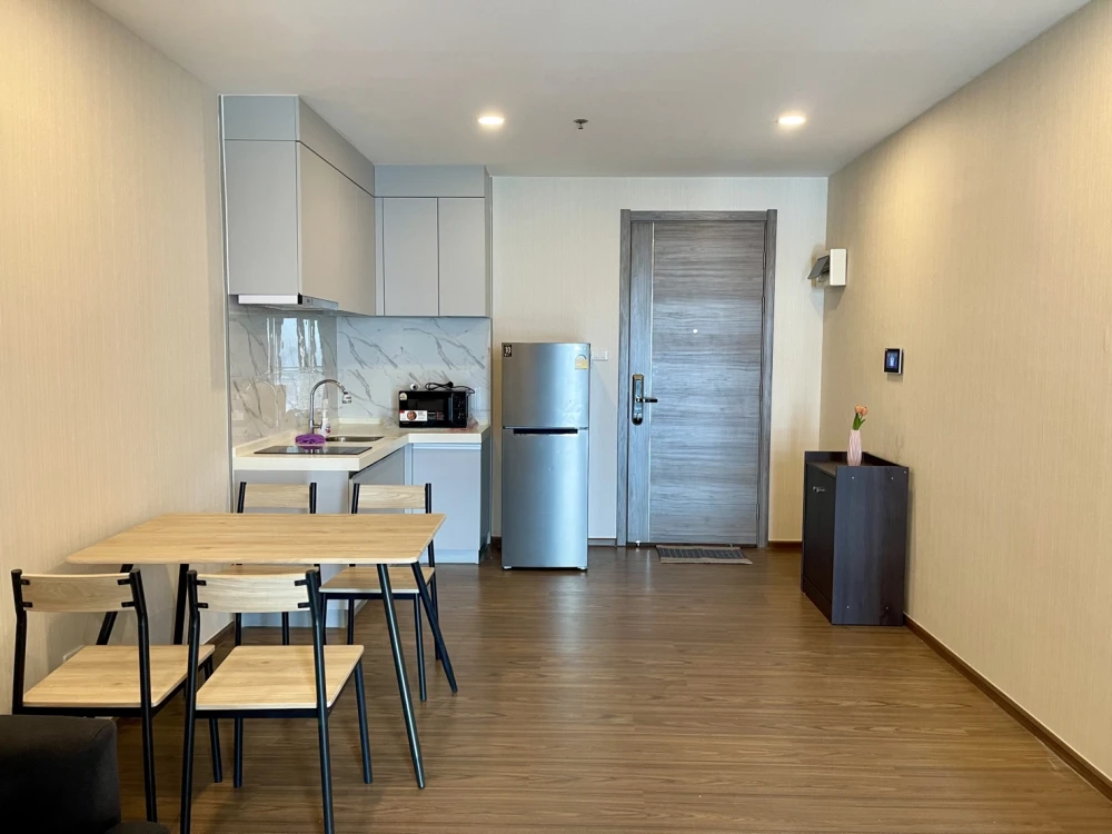 Condo for rent, Artisan Ratchada, high floor, beautiful view, good location, convenient transportation, ready to move in, book now!