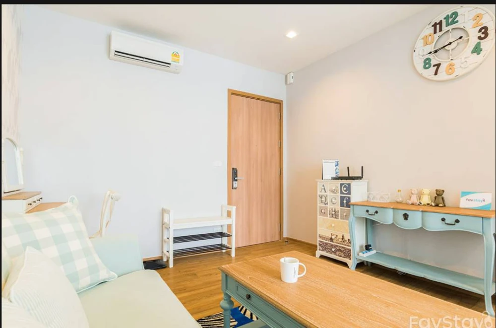 Condo for rent, Hasu Haus, fully furnished with built-in furniture Complete electrical appliances. Book now.