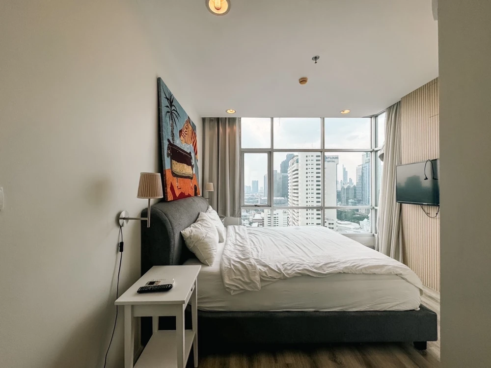 For rent!! Condo Centric Sathorn - Saint Louis, 22nd floor, beautiful room, good location, convenient transportation, don't miss, book now!!