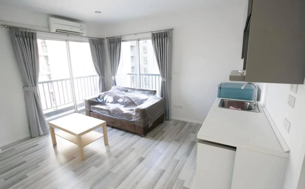 For rent!! Condo The Key Chaengwattana, 16th floor, Building A, corner room, beautifully decorated, complete in one place, don't miss it!!