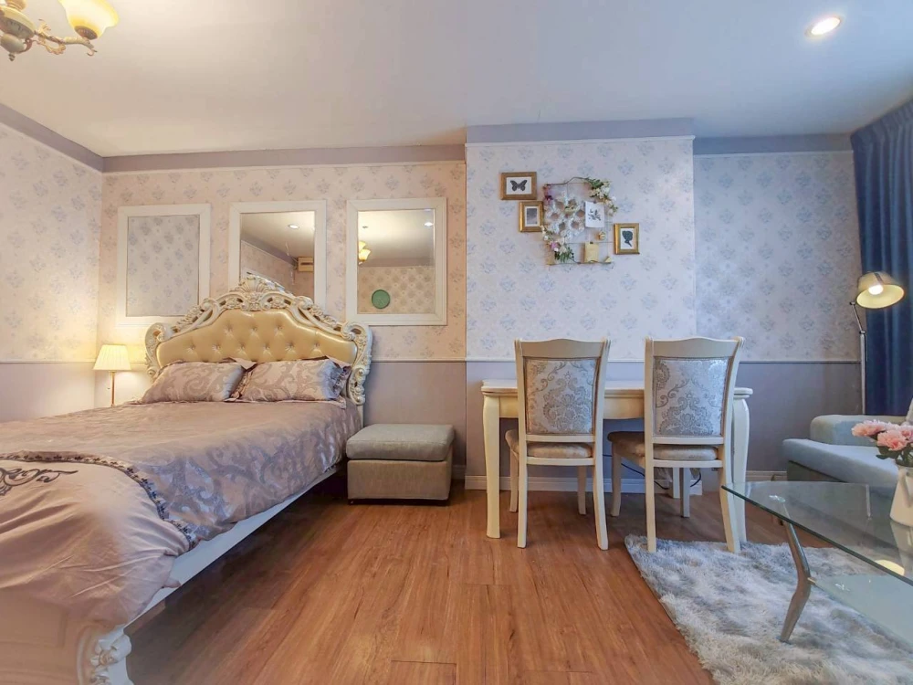 Condo for rent, The Tree Interchange, clear view, beautiful room, very nice, decorated in European style, hurry!!