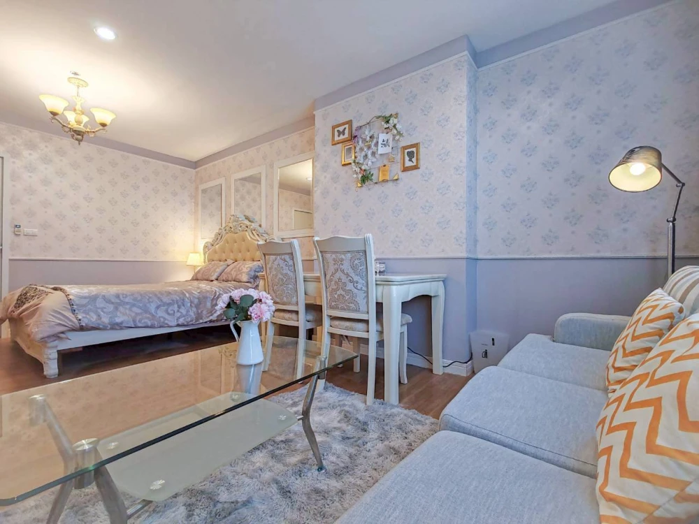 Condo for rent, The Tree Interchange, clear view, beautiful room, very nice, decorated in European style, hurry!!