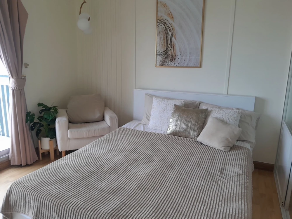 Condo for rent, The Parkland Taksin - Tha Phra, beautifully decorated, fully furnished, very livable. Book now.