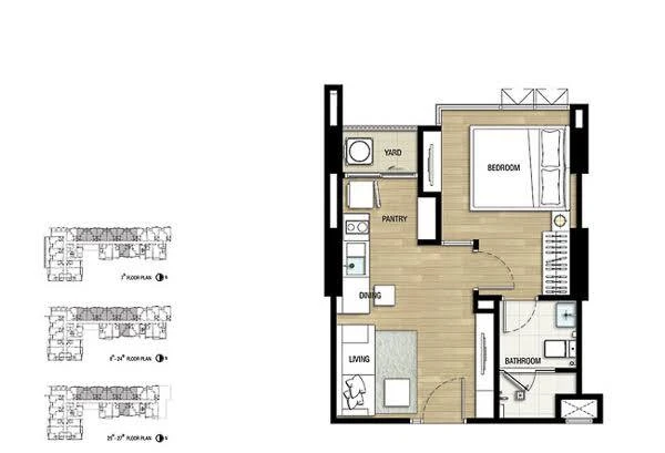 For rent!! Condo The Room Sukhumvit 69, 8th floor, beautifully decorated room, fully furnished, ready to move in, don't miss it!!