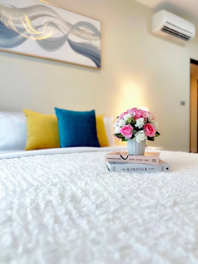 For rent!! Condo The Sky Sukhumvit, 3rd floor, Building E, beautiful room, fully furnished, ready to move in, hurry up and book now!!