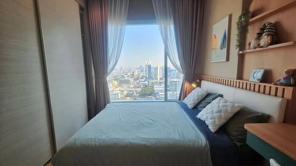 Condo for rent, The Saint Residences, corner room, private, decorated in a minimalist style, this good, don't wait.