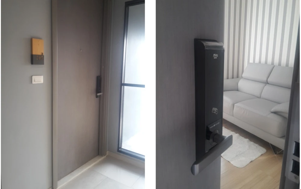 Condo for rent, The Base Rama 9 - Ramkhamhaeng, pool view, corner room, fully furnished, very beautiful room, ready to move in