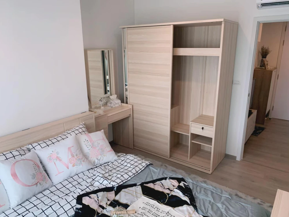 For rent!! Condo The Base Phetkasem 19th floor, corner room, fully furnished, ready to move in immediately, hurry and book now!!