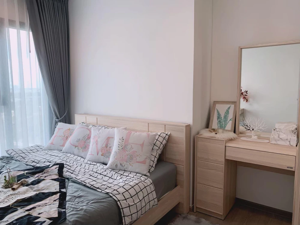 For rent!! Condo The Base Phetkasem 19th floor, corner room, fully furnished, ready to move in immediately, hurry and book now!!