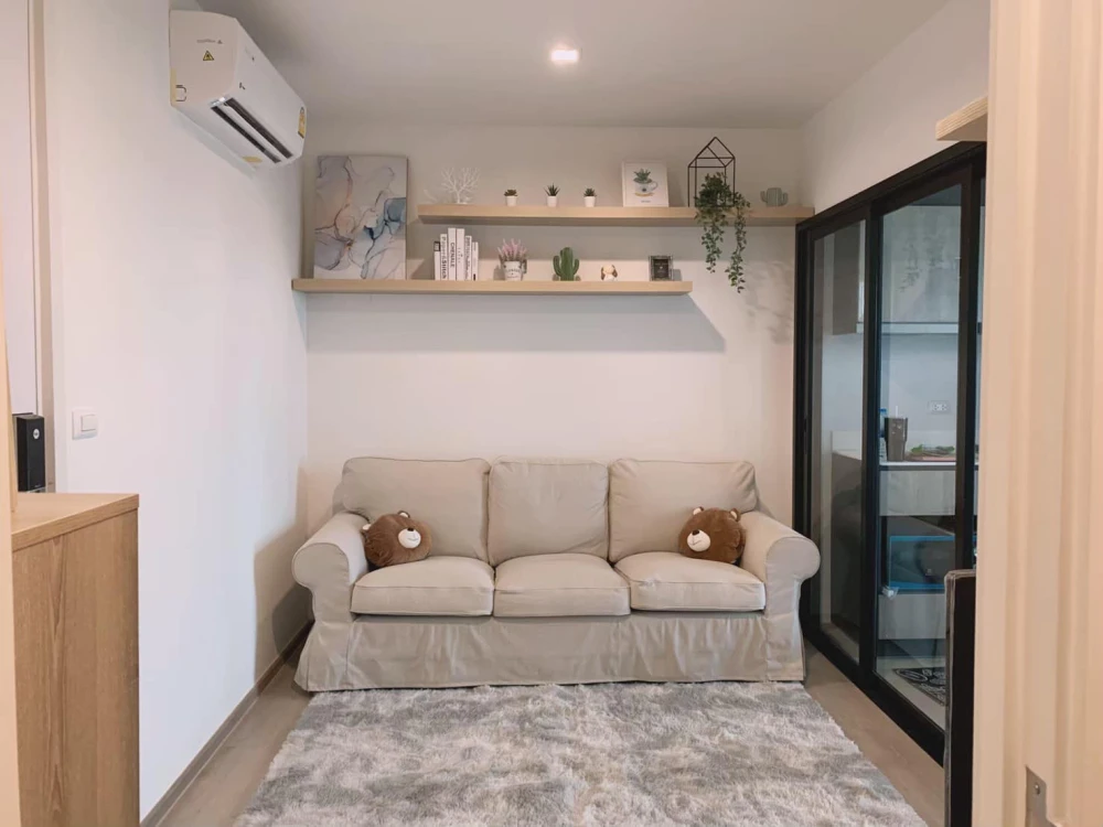 For rent!! Condo The Base Phetkasem 19th floor, corner room, fully furnished, ready to move in immediately, hurry and book now!!