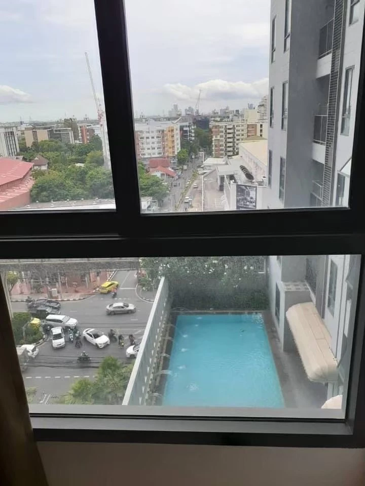 For rent!! Condo The President Sukhumvit 81, 8th floor, BTS view & swimming pool, beautiful room, ready to move in, hurry up and book now!!