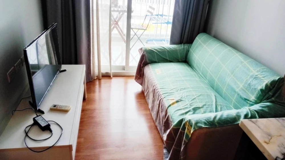 For rent!! Condo The Coast Bangkok Sukhumvit-Bangna, 12th floor, Building A, beautiful room, fully furnished, ready to move in! Reserve now!!