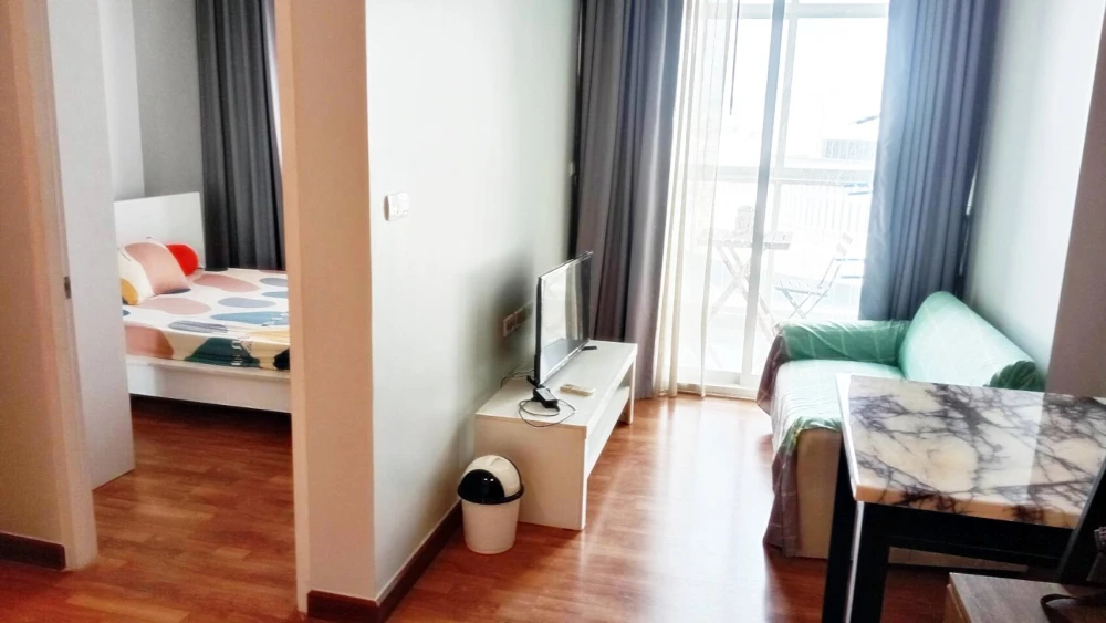 For rent!! Condo The Coast Bangkok Sukhumvit-Bangna, 12th floor, Building A, beautiful room, fully furnished, ready to move in! Reserve now!!