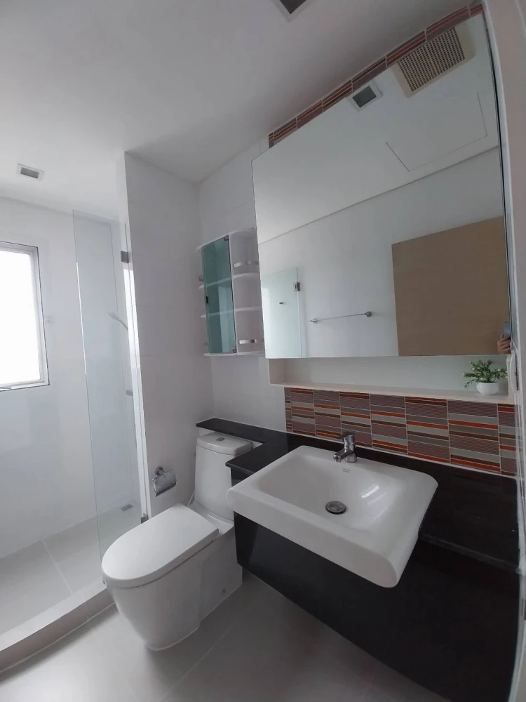 For rent!! Condo The Coast Bangkok Sukhumvit-Bangna 21st floor, Building A, corner room, ready to move in, hurry up and book now!!