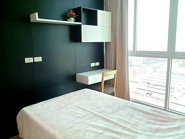 For rent Condo The Coast Bangkok Sukhumvit Bangna, city view, decorated with luxury furniture