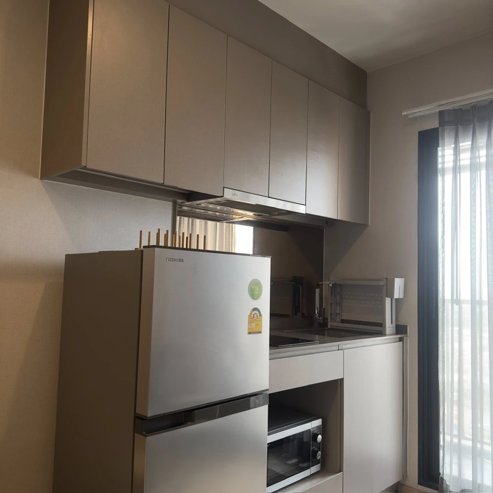 For rent!! Condo The Privacy Tha Phra Interchange, 18th floor, beautiful view, complete furniture and appliances, book now!!