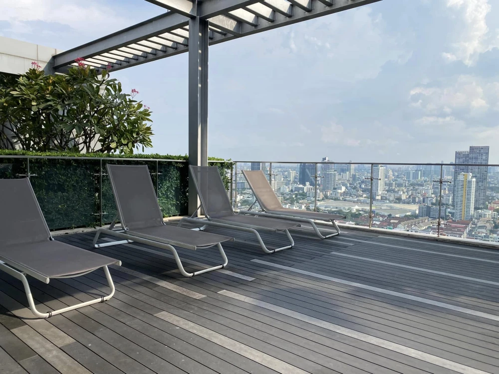 For rent!! Condo The Line Phahon Yothin Park, 19th floor, city view, fully furnished, bring your bags and move in immediately, book now!!