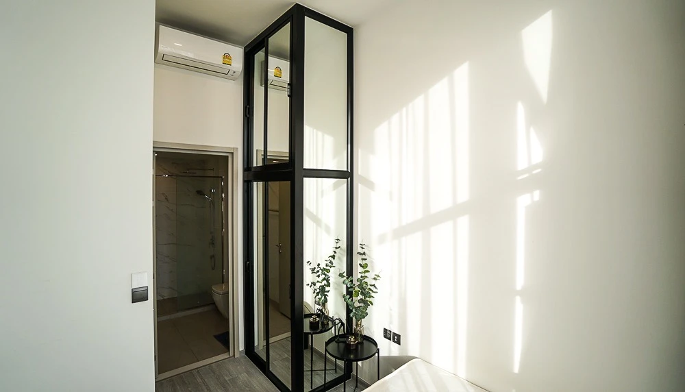 For rent!! Condo The Line Sukhumvit 101, 12th floor, river view, fully furnished, ready to move in, don't miss it!!