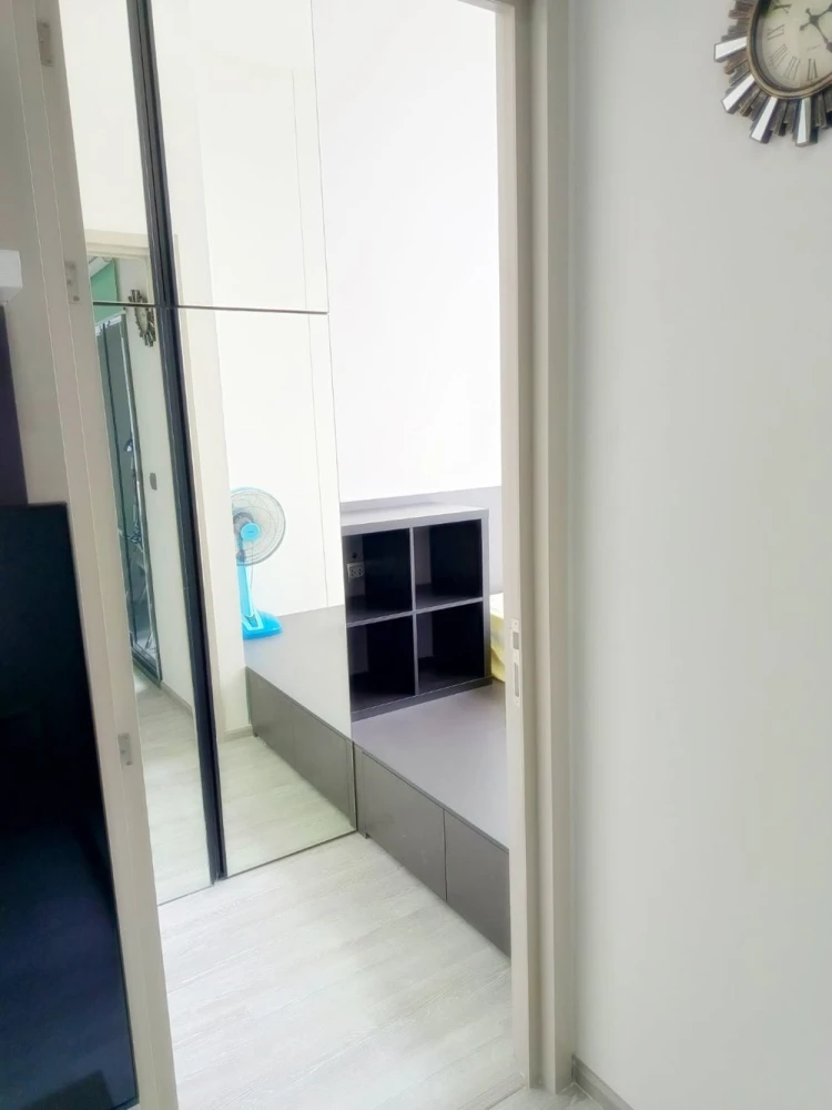 For rent!! Condo The Line Sukhumvit 101, 32nd floor, beautiful river bend view, beautiful room, ready to move in, good price, hurry up and book now!!