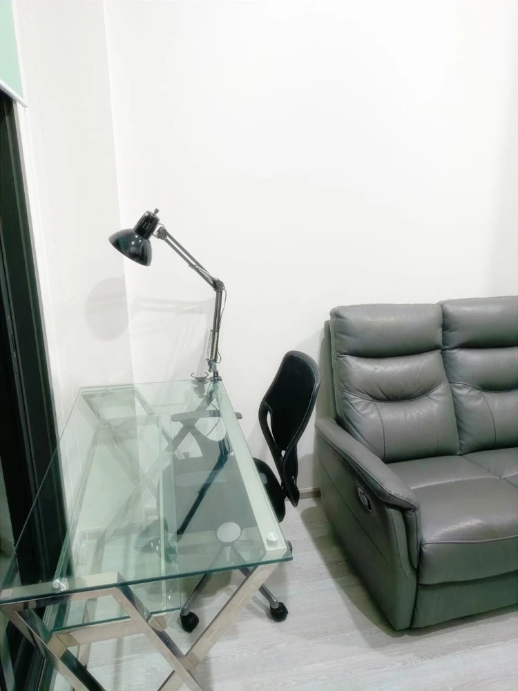 For rent!! Condo The Line Sukhumvit 101, 32nd floor, beautiful river bend view, beautiful room, ready to move in, good price, hurry up and book now!!