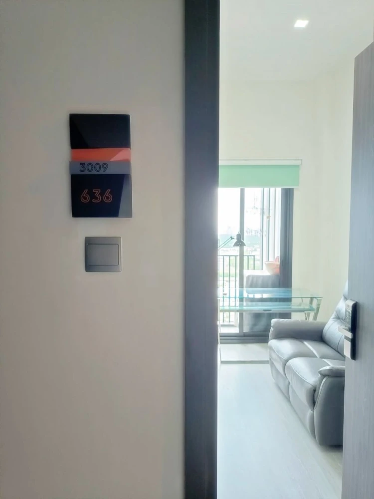 For rent!! Condo The Line Sukhumvit 101, 32nd floor, beautiful river bend view, beautiful room, ready to move in, good price, hurry up and book now!!