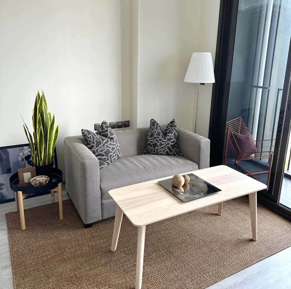 For rent!! Condo The Line Sukhumvit 101, 30th floor, super CHIC condo, LOFT style, high ceiling, beautifully decorated, hurry and book now!!