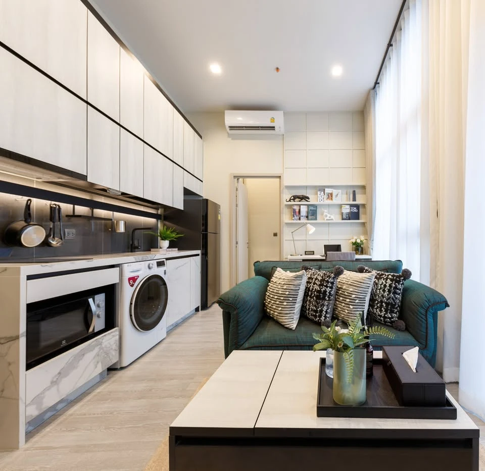 Condo for rent, The Line Sukhumvit 101, complete facilities. Fully furnished and ready to move in. Hurry up to reserve!!