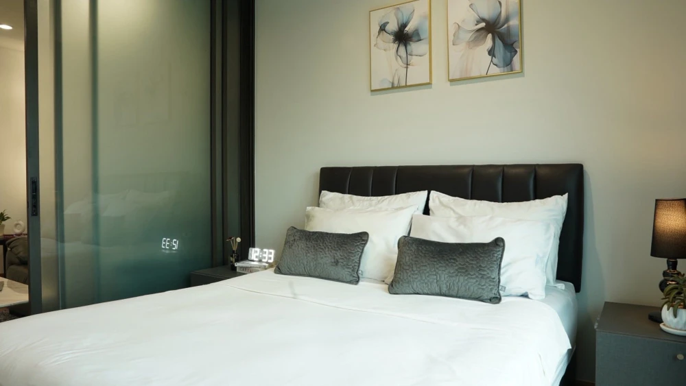Condo for rent, The Tree Rio Bang O Station, 8th floor (corner unit), fully furnished, ready to move in. Don't miss out!
