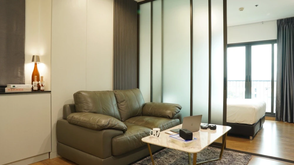 Condo for rent, The Tree Rio Bang O Station, 8th floor (corner unit), fully furnished, ready to move in. Don't miss out!