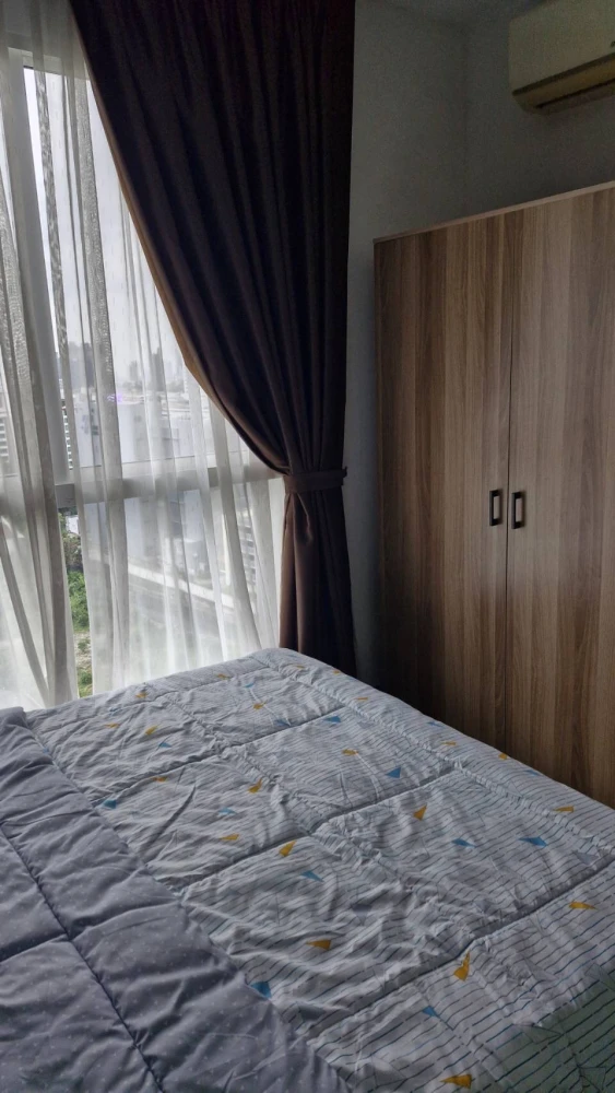 For rent!! Condo The Mark Ratchada - Airport Link, 14th floor, beautiful room, good price, fully furnished, ready to move in, don't miss it!!