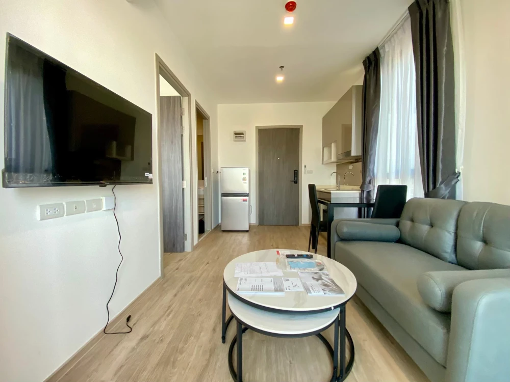 For rent!! Condo The Rich Rama 9-Srinakarin, 15th floor, Building B, beautiful room, fully furnished, ready to move in, book now!!