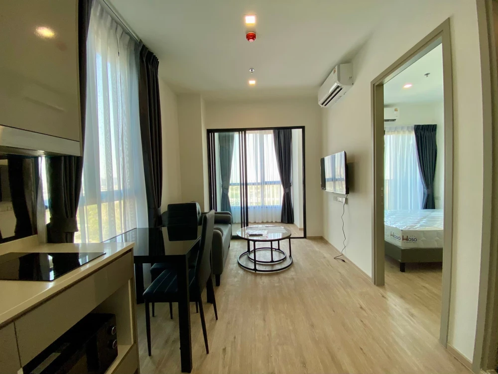 For rent!! Condo The Rich Rama 9-Srinakarin, 15th floor, Building B, beautiful room, fully furnished, ready to move in, book now!!