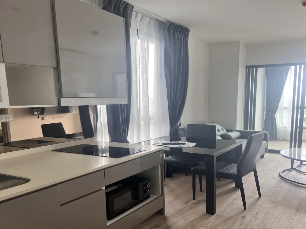 For rent!! Condo The Rich Rama 9-Srinakarin, 15th floor, Building B, beautiful room, fully furnished, ready to move in, book now!!